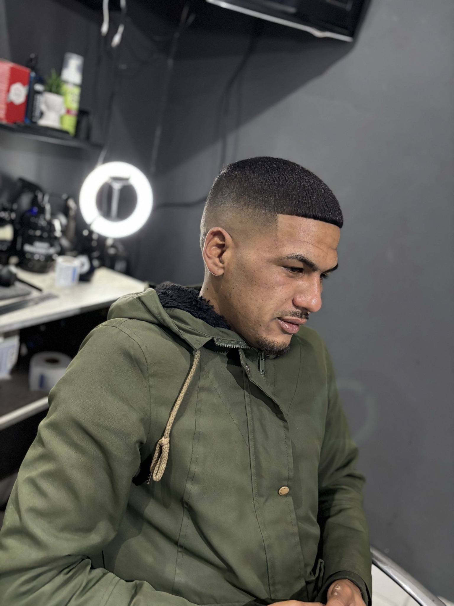 Explicit Cutz client haircut