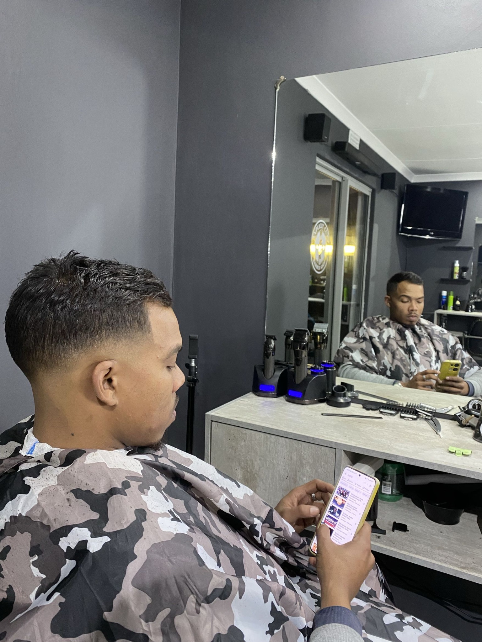 Explicit Cutz client haircut
